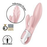 Вибратор-кролик надувной Satisfyer Air Pump Bunny 3 с двойным клиторальным отростком, 12 режимов SX2173 фото