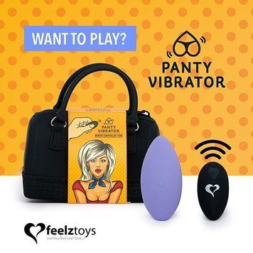 Вибратор в трусики FeelzToys с пультом ДУ и 6 режимами, в сумочке-чехле SO3850 фото
