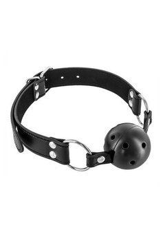 Повітропроникний кляп Fetish Tentation Rigid Gag Ball з жорстким кулькою та отворами для дихання SO3732 фото