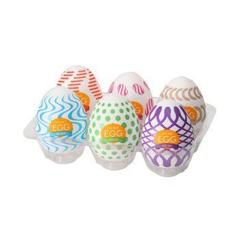 Набір мастурбаторів-яєць Tenga Egg Wonder Pack для індивідуальної та парної стимуляції SO5500 фото