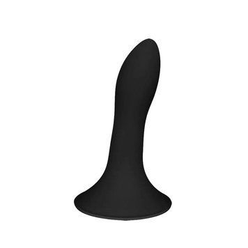 Дилдо с присоской Adrien Lastic Hitsens 5 Black для страпона, диаметр 2,4 см, длина 13 см AD24059 фото