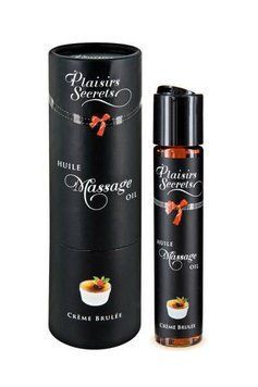 Масажна олія Plaisirs Secrets Creme Brulee з афродизіаками (їстівна) у подарунковому пакованні 59 мл SO1840 фото
