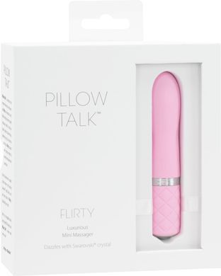 Розкішний вібратор Pillow Talk Flirty Pink з кристалом Swarovski з гнучкою головкою SO2725 фото