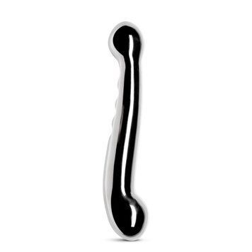 Дилдо Sinner Gear Unbendable из цельного металла с утолщениями и жесткими ребрышками для стимуляции точки G и простаты SO4614 фото