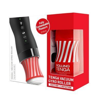Автоматичний мастурбатор Tenga VACUUM GYRO ROLLER SET з ротацією та вакуумом для Tenga Cup SO7041 фото