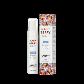 Стимулювальний гель Exsens Kissable Raspberry Mint для поцілунків і охолодження зон чутливості SO2366 фото