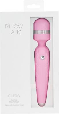 Розкішний вібромасажер Pillow Talk Cheeky Pink з кристалом Swarovski з плавним підвищенням потужності SO2727 фото