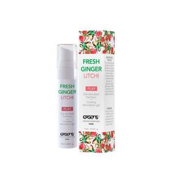 Стимулювальний гель Exsens Kissable Fresh Ginger Litchi для поцілунків і охолодження SO2367 фото