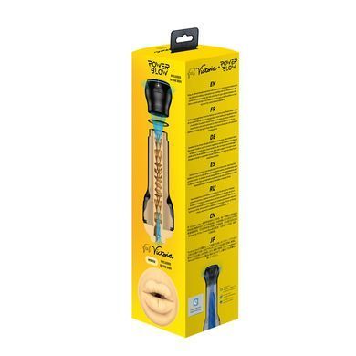 Мастурбатор-ротик Kiiroo FeelVictoria Mouth зі всмоктувальною інтерактивною насадкою PowerBlow Combo Set SO9360 фото