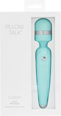 Розкішний вібромасажер Pillow Talk Cheeky Teal з кристалом Swarovski &mdash; плавне регулювання інтенсивності SO2728 фото