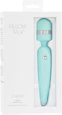 Розкішний вібромасажер Pillow Talk Cheeky Teal з кристалом Swarovski &mdash; плавне регулювання інтенсивності SO2728 фото