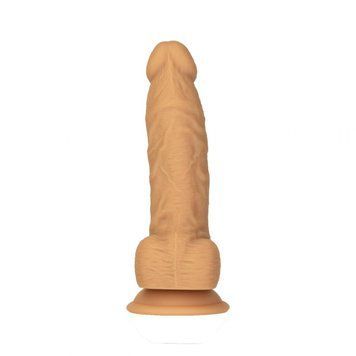 Фалоімітатор Naked Addiction Silicone Dual Density 8" Vanilla з вібрацією в подарунок віброкуля SX2236 фото