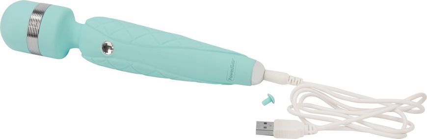 Розкішний вібромасажер Pillow Talk Cheeky Teal з кристалом Swarovski &mdash; плавне регулювання інтенсивності SO2728 фото