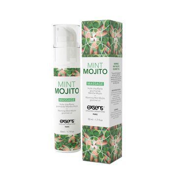 Масажна олія Exsens Mojito розігрівальна, їстівна, без цукру та парабенів SO2361 фото