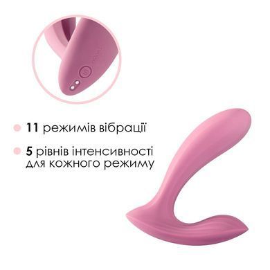 Смарт-вібратор у трусики Svakom Erica Romantic Rose для інтимної стимуляції з 2 моторами SO8219 фото