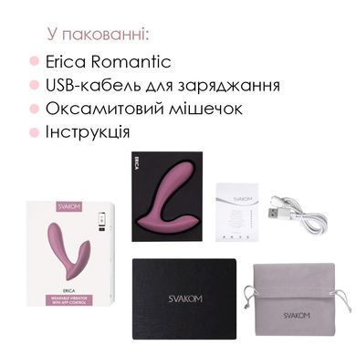 Смарт-вібратор у трусики Svakom Erica Romantic Rose для інтимної стимуляції з 2 моторами SO8219 фото
