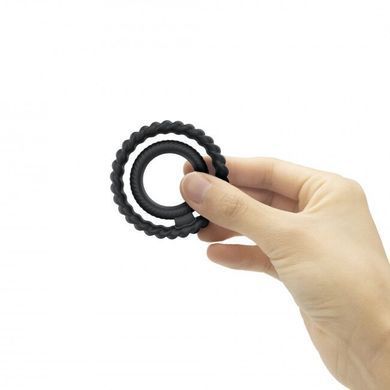 Ерекційне кільце подвійне Dorcel DUAL RING без вібрації SO5070 фото