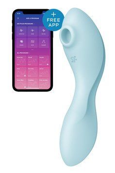 Вакуумний смарт-стимулятор з вібрацією Satisfyer Curvy Trinity 5 &mdash; керування зі смартфона SO6726 фото