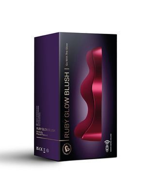Універсальний sit-on-top вібратор Rocks Off Ruby Glow Blush для інтимної стимуляції з пультом ДК SO6294 фото