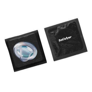 Презервативы Satisfyer Premium Condoms шириной 53 мм, 1 шт &mdash; для близости и использования с силиконовыми игрушками SX3273 фото