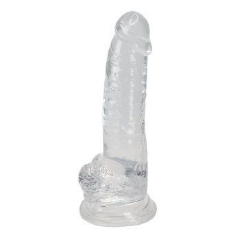 Фалоімітатор Alive Jelly Dildo Torrent, прозорий TPE з присоскою SO5313 фото