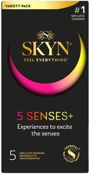 Набір безлатексних презервативів SKYN 5 Senses з 5 видами ефектів SX2390 фото
