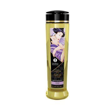 Масажна олія Shunga Sensation Lavender натуральна зволожувальна SO4808 фото
