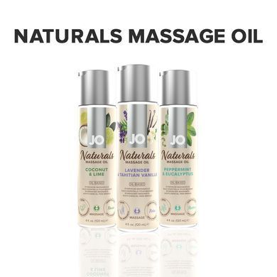 Масажна олія JO Naturals Massage Oil Лаванда та ваніль SO6165 фото