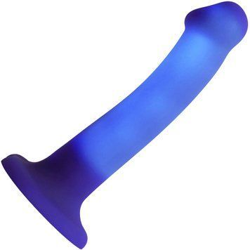 Светящийся дилдо Strap-On-Me Glow-LED фиолетовый для нее SX2851 фото