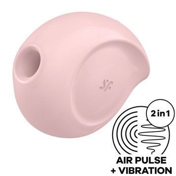 Вакуумний клиторальний стимулятор із вібрацією Satisfyer Sugar Rush Rose SO6073 фото