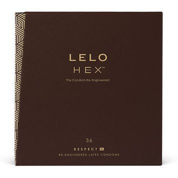 Презервативы LELO HEX Condoms Respect XL, 36 шт, увеличенный размер, тонкие и сверхпрочные SO8133 фото