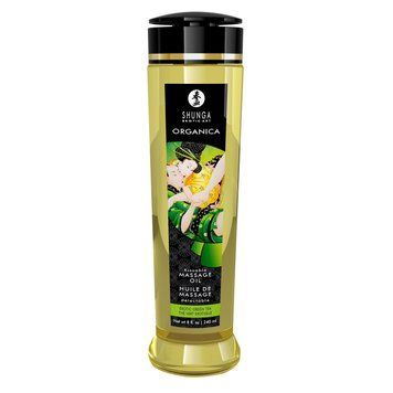 Органічна масажна олія Shunga ORGANICA Exotic green tea з вітаміном Е SO3936 фото