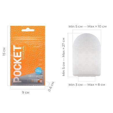 Мастурбатор TENGA Pocket Hexa-Brick для подорожей і соло використання SO5597 фото