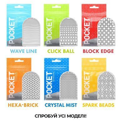 Мастурбатор TENGA Pocket Hexa-Brick для подорожей і соло використання SO5597 фото
