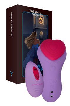 Вибратор в трусики FairyGasm HeartGem на магните с пультом ДУ violet SX0630 фото