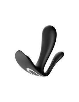 Двойной смарт-вибратор Satisfyer Top Secret+ для стимуляции вагинальной, анальной зоны и клитора в трусики, водостойкий IPX7 SO6134 фото