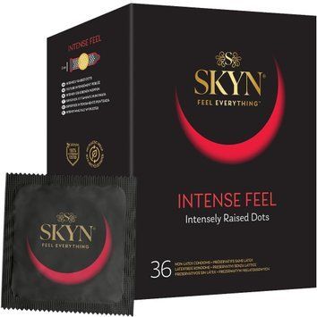Безлатексні преміум-презервативи SKYN Intense Feel з точковим рельєфом для посилення відчуттів SX2396 фото