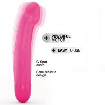 Вібратор Dorcel Real Vibration M Magenta 2.0 для стимуляції точки G, перезаряджається SO3571 фото