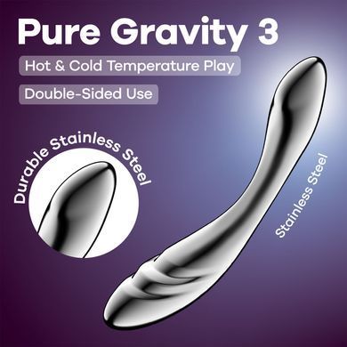 Металеве дилдо Satisfyer Pure Gravity 3 SX3255 фото