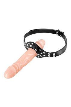 Кляп із подвійним фалоімітатором Fetish Tentation Double Penis для BDSM SO5989 фото