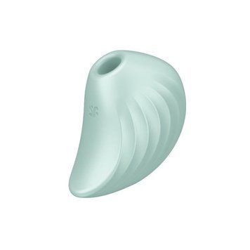 Вакуумний клиторальний стимулятор із вібрацією Satisfyer Pearl Diver Mint для інтимних відчуттів SO6077 фото
