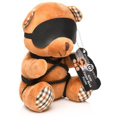 Плюшевий ведмедик ROPE Teddy Bear БДСМ у шкіряній масці та обв&rsquo;язці SO9816 фото