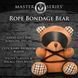 Плюшевий ведмедик ROPE Teddy Bear БДСМ у шкіряній масці та обв&rsquo;язці SO9816 фото 4