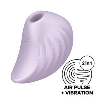 Вакуумний клиторальний стимулятор із вібрацією Satisfyer Pearl Diver SO6078 фото
