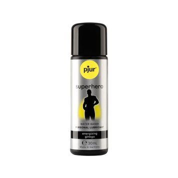 Стимулювальна змазка на водній основі Pjur Superhero Energizing glide з екстрактом гінкго білоба PJ10580 фото