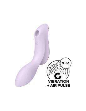 Вакуумний стимулятор з вібрацією Satisfyer Curvy Trinity 2 для інтимної стимуляції SO6084 фото