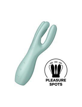Кліторальний вібратор Satisfyer Threesome 3 з трьома пальчиками Mint для інтимної стимуляції SO6102 фото