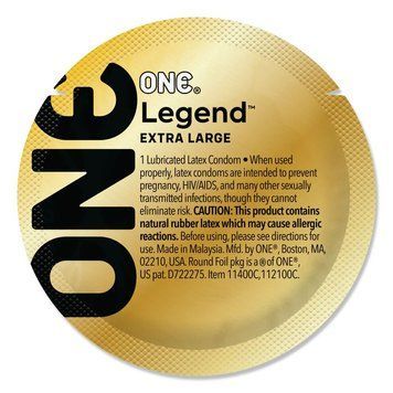 Презервативы ONE Legend XL увеличенного размера с расширением на конце и смазкой, 1 шт SX0761 фото