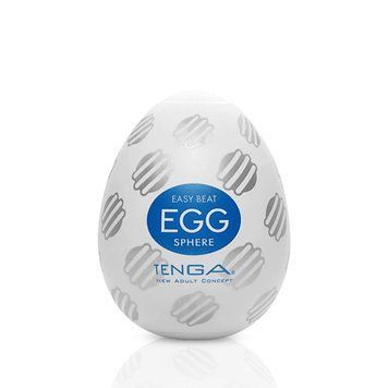 Мастурбатор-яйце Tenga Egg Sphere з багаторівневим рельєфом для інтимної стимуляції SO5491 фото