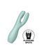 Кліторальний вібратор Satisfyer Threesome 3 з трьома пальчиками Mint для інтимної стимуляції SO6102 фото 1